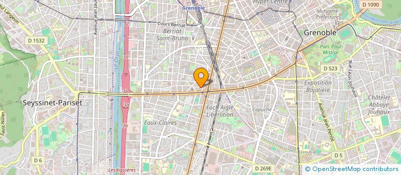 localisation de l'entreprise MONSIEUR MARTIAL CHOUNRAMANY  GRENOBLE