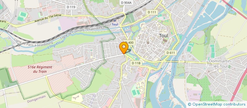 localisation de l'entreprise MONSIEUR MARTIAL CILLIER à DOMMARTIN-LES-TOUL