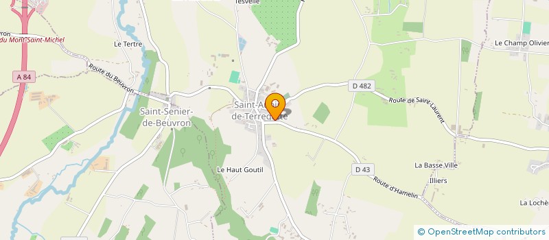 localisation de l'entreprise MONSIEUR MARTIAL COINTRE  SAINT-AUBIN-DE-TERREGATTE