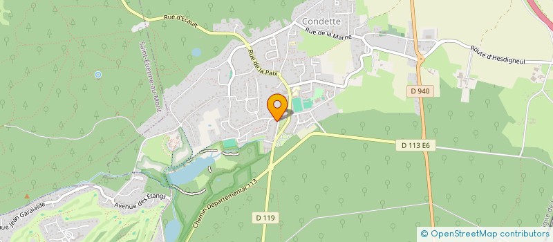 localisation de l'entreprise MONSIEUR MARTIAL COQUET  CONDETTE