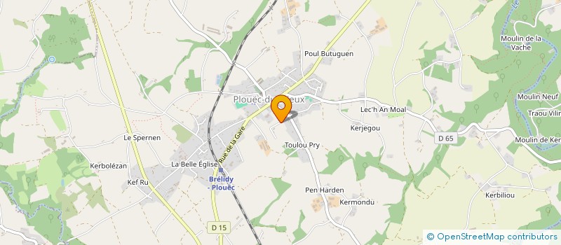 localisation de l'entreprise MONSIEUR MARTIAL CORTI  PLOUEC-DU-TRIEUX