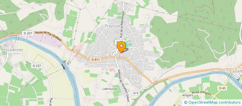 localisation de l'entreprise MONSIEUR MARTIAL COTTIER  PRAYSSAC