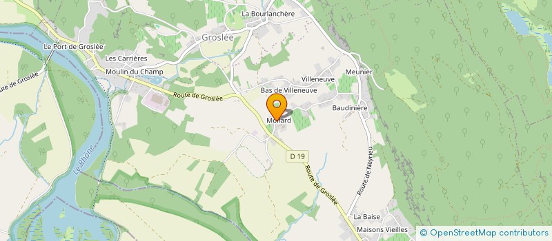 localisation de l'entreprise MONSIEUR MARTIAL COUSSY  GROSLEE-SAINT-BENOIT