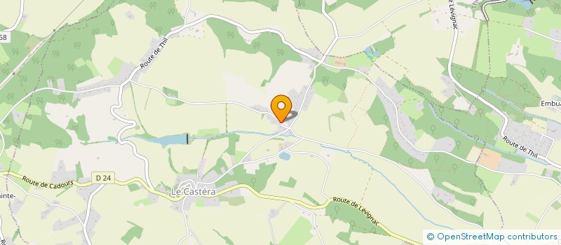 localisation de l'entreprise MONSIEUR MARTIAL COUTIN  LE CASTERA