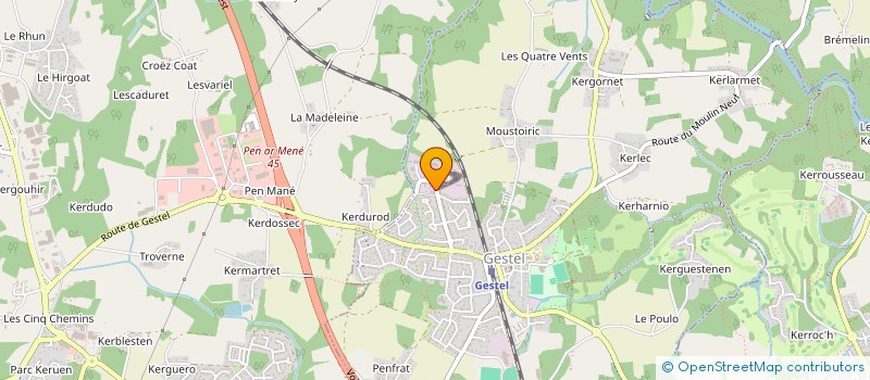 localisation de l'entreprise MONSIEUR MARTIAL CREN  GESTEL