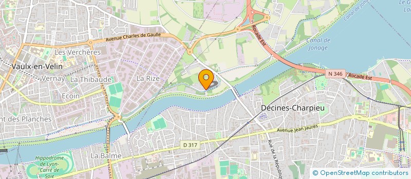 localisation de l'entreprise MONSIEUR MARTIAL CRUCY  DECINES-CHARPIEU