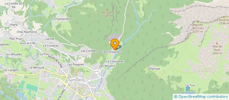 localisation de l'entreprise MONSIEUR MARTIAL CURNIER  SAMOENS