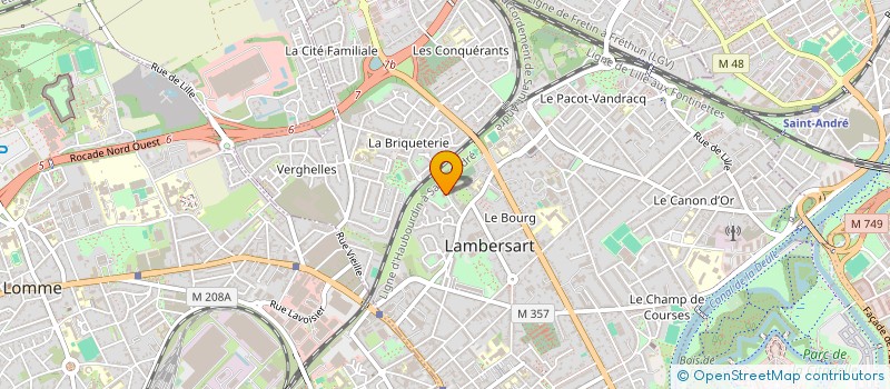 localisation de l'entreprise MONSIEUR MARTIAL DARRAS à LAMBERSART