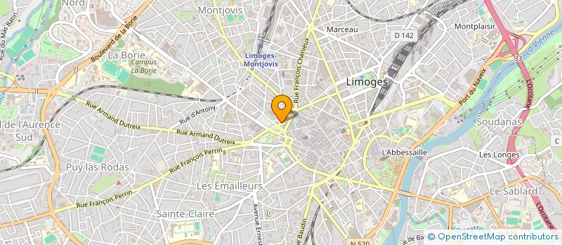 localisation de l'entreprise MONSIEUR MARTIAL DAURIAC à LIMOGES