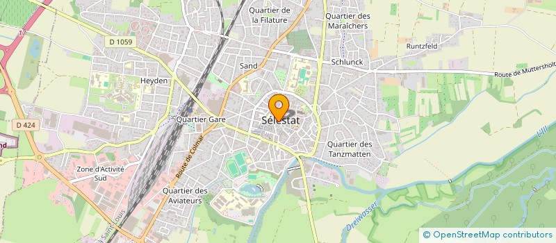 localisation de l'entreprise MONSIEUR MARTIAL DEISZ  SELESTAT