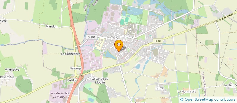 localisation de l'entreprise MONSIEUR MARTIAL DEMAY  CREVIN