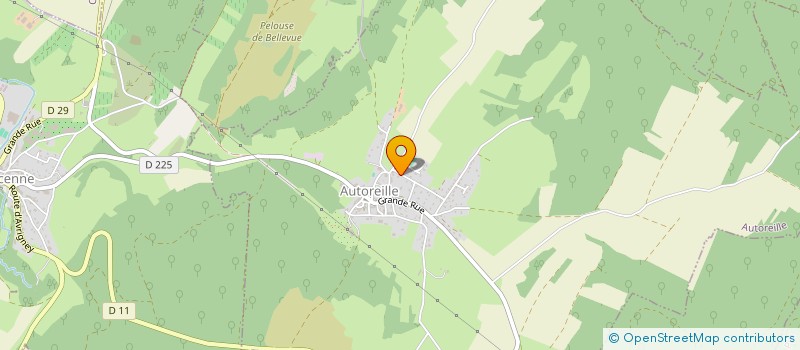 localisation de l'entreprise MONSIEUR MARTIAL DEMOULIN  AUTOREILLE