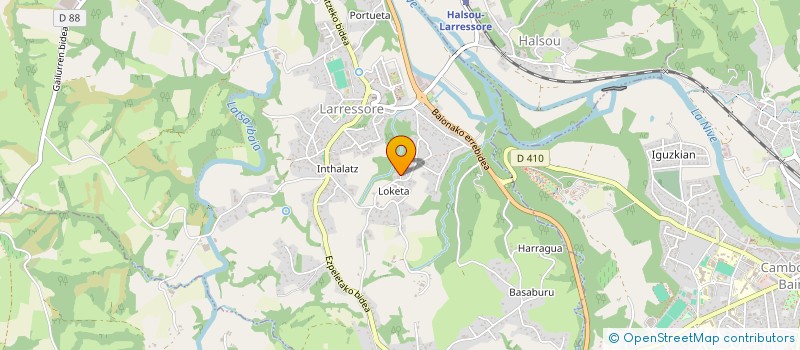 localisation de l'entreprise MONSIEUR MARTIAL DESCAMPS  USTARITZ