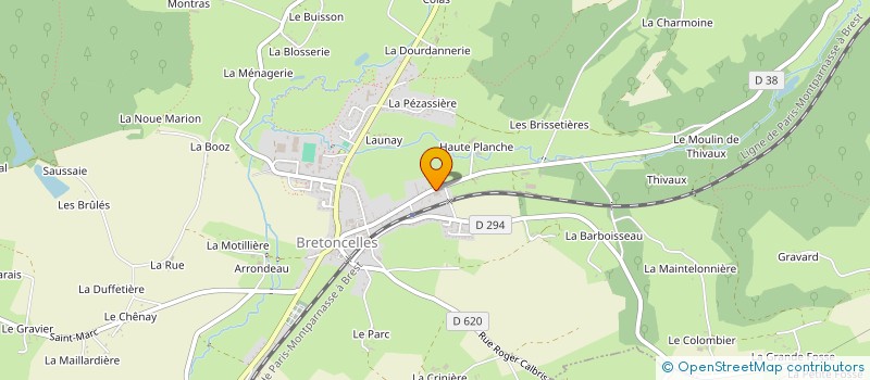 localisation de l'entreprise MONSIEUR MARTIAL DESVEAUX à BRETONCELLES
