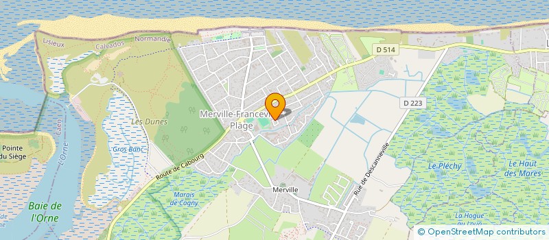 localisation de l'entreprise MONSIEUR MARTIAL DEVINAS  MERVILLE-FRANCEVILLE-PLAGE