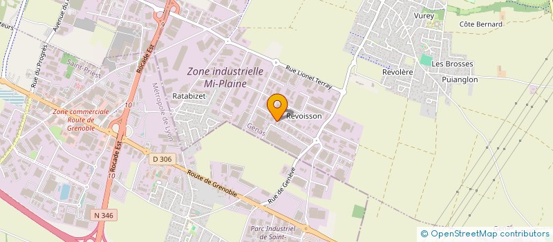 localisation de l'entreprise MONSIEUR MARTIAL DIJOUX  GENAS