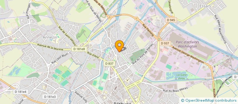 localisation de l'entreprise MONSIEUR MARTIAL DOMERGUE à BETHUNE