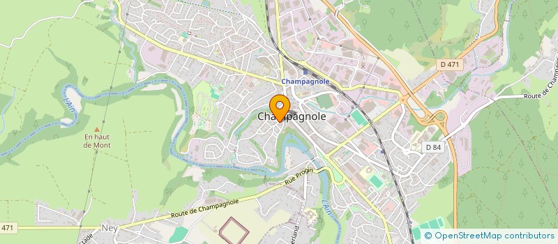 localisation de l'entreprise MONSIEUR MARTIAL DOOM à CHAMPAGNOLE