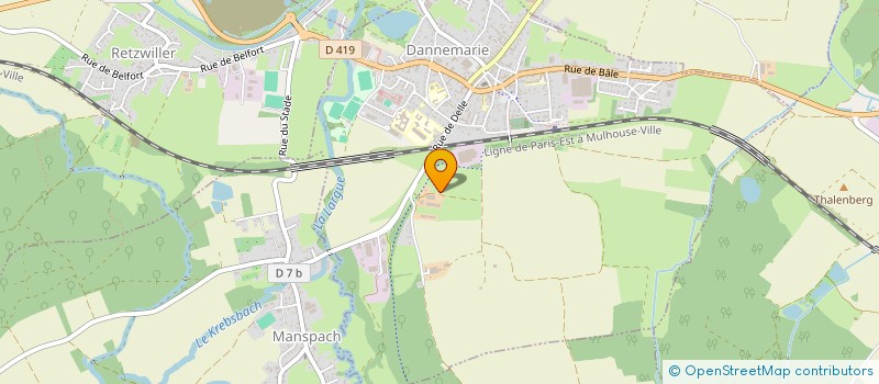 localisation de l'entreprise MONSIEUR MARTIAL DREHER  FULLEREN