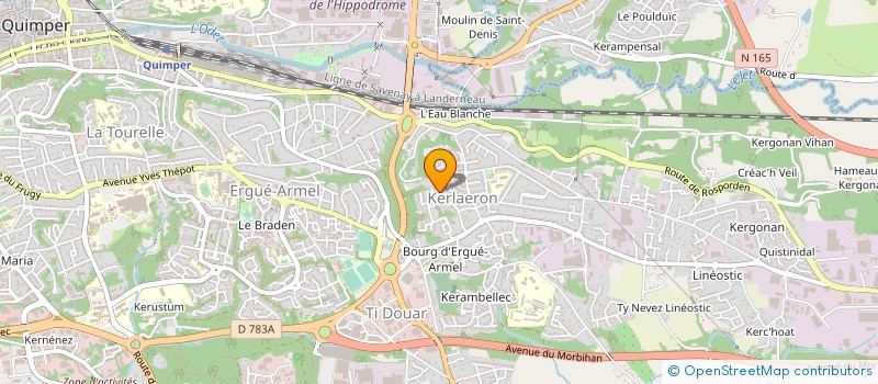 localisation de l'entreprise MONSIEUR MARTIAL DURAND à QUIMPER