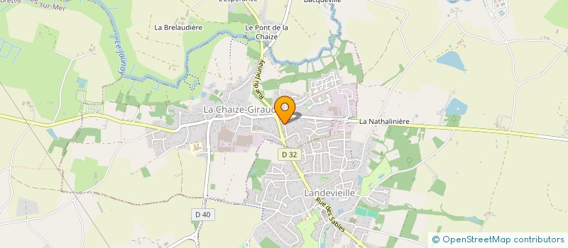 localisation de l'entreprise MONSIEUR MARTIAL DURIEZ  LA CHAIZE-GIRAUD