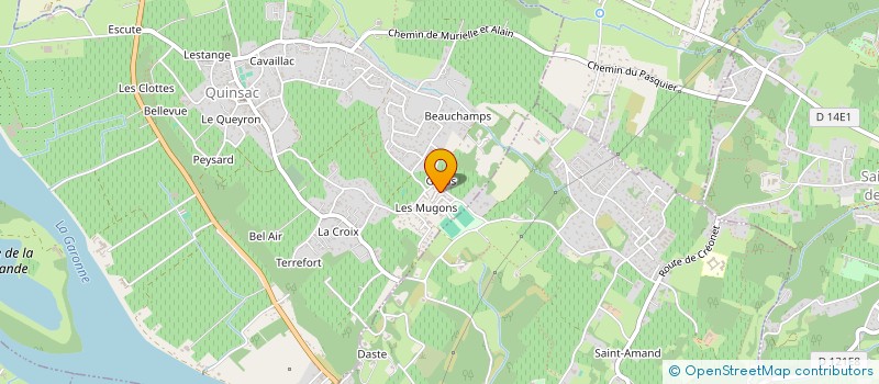 localisation de l'entreprise MONSIEUR MARTIAL DUROUSSEAU à QUINSAC