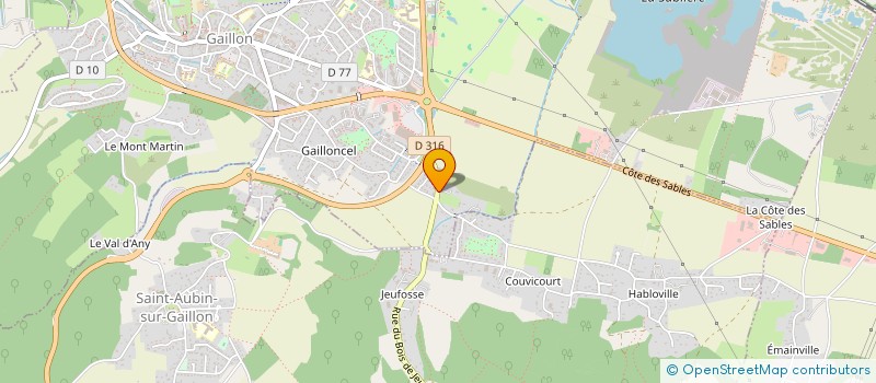 localisation de l'entreprise MONSIEUR MARTIAL DUVAL  GAILLON