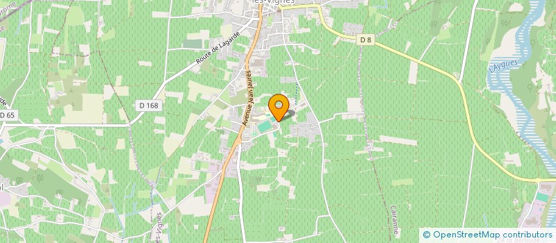 localisation de l'entreprise MONSIEUR MARTIAL FABRE  CAIRANNE