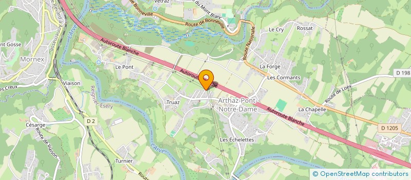 localisation de l'entreprise MONSIEUR MARTIAL FACCHINETTI  ARTHAZ-PONT-NOTRE-DAME