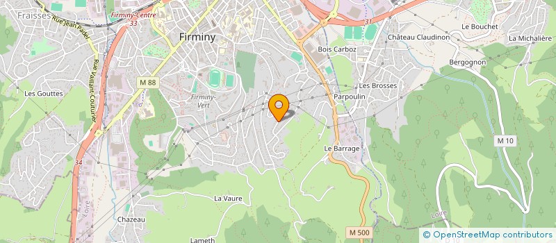 localisation de l'entreprise MONSIEUR MARTIAL FALSONE  FIRMINY