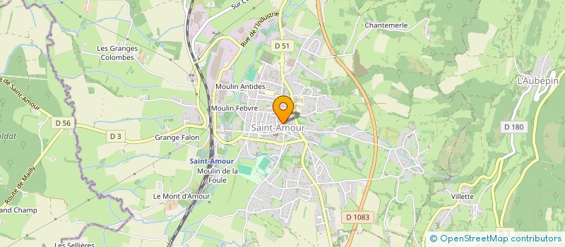 localisation de l'entreprise MONSIEUR MARTIAL FAVIER à SAINT-AMOUR