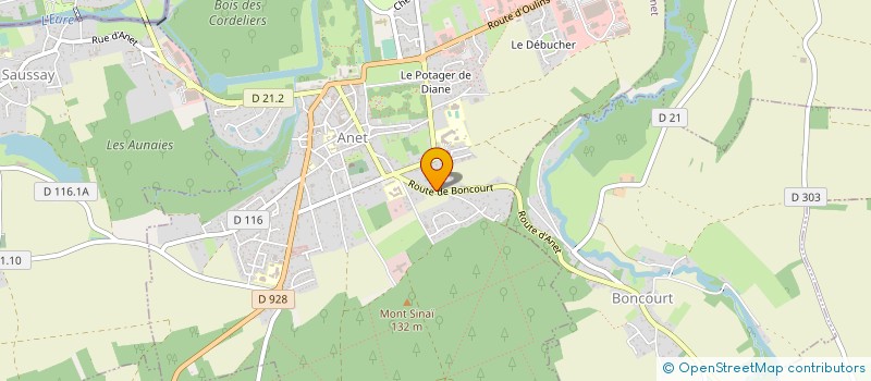 localisation de l'entreprise MONSIEUR MARTIAL FLEURY à ANET