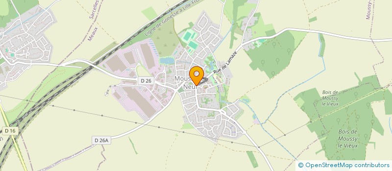 localisation de l'entreprise MONSIEUR MARTIAL FOURNIER  MOUSSY-LE-NEUF