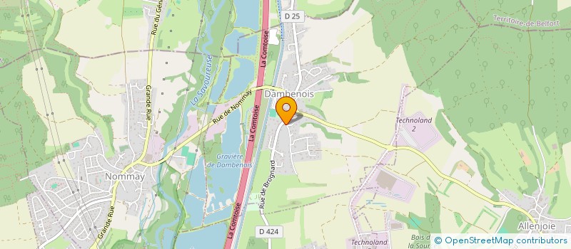 localisation de l'entreprise MONSIEUR MARTIAL FRADIN  DAMBENOIS
