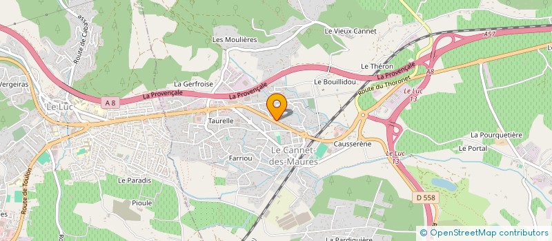 localisation de l'entreprise MONSIEUR MARTIAL FREHAUT à LE LUC