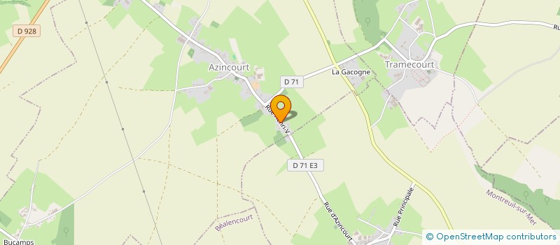 localisation de l'entreprise MONSIEUR MARTIAL GAMAEL  AZINCOURT