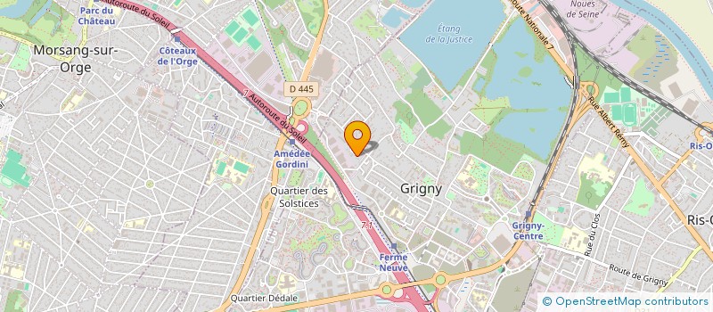 localisation de l'entreprise MONSIEUR MARTIAL GAMIETTE  GRIGNY