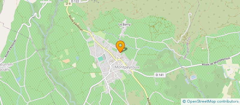 localisation de l'entreprise MONSIEUR MARTIAL GARRIGOS  MONTPEYROUX