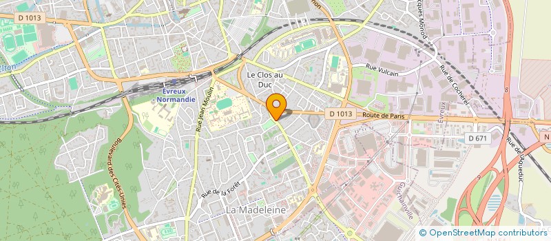 localisation de l'entreprise MONSIEUR MARTIAL GAUCLIN à EVREUX