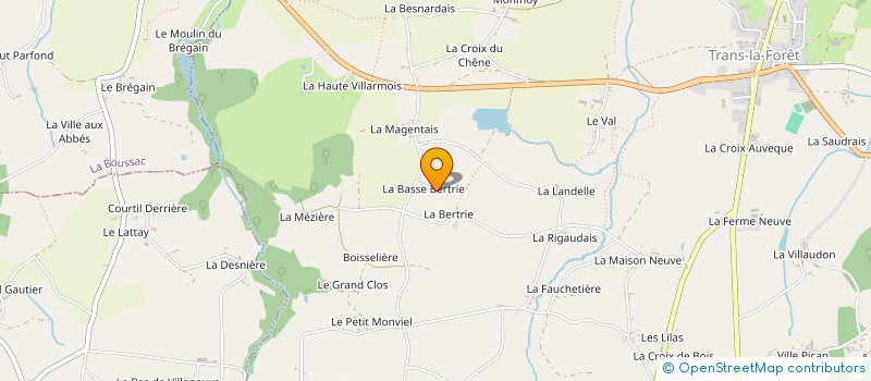 localisation de l'entreprise MONSIEUR MARTIAL GAUTIER  TRANS-LA-FORET