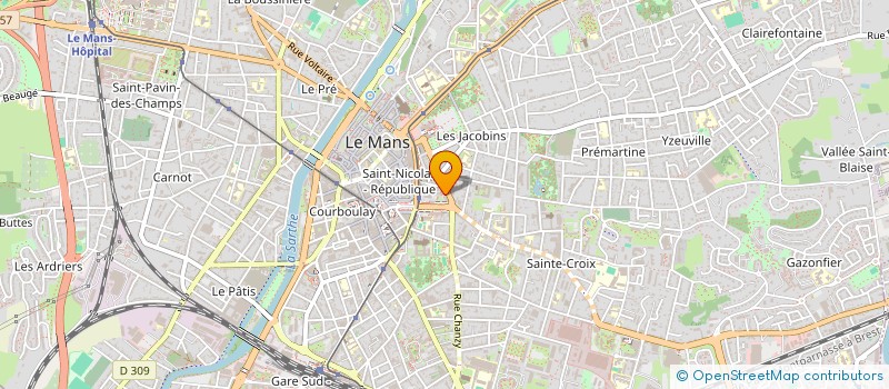 localisation de l'entreprise MONSIEUR MARTIAL GEORGET  LE MANS