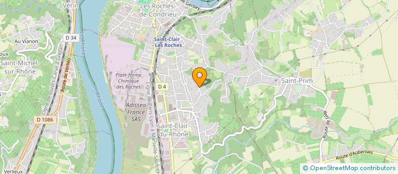 localisation de l'entreprise MONSIEUR MARTIAL GERDIL  SAINT-CLAIR-DU-RHONE