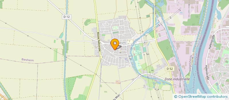 localisation de l'entreprise MONSIEUR MARTIAL GILLMANN à BIESHEIM