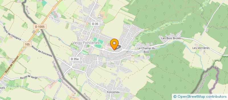 localisation de l'entreprise MONSIEUR MARTIAL GITEAU  VEIGY-FONCENEX