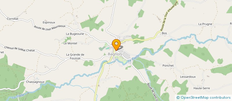 localisation de l'entreprise MONSIEUR MARTIAL GOIGOUX  BAGNOLS