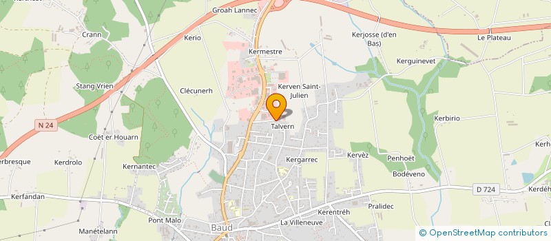 localisation de l'entreprise MONSIEUR MARTIAL GOUIN à BAUD