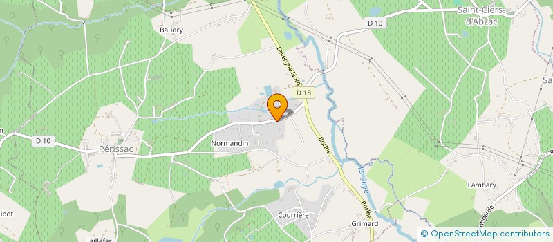 localisation de l'entreprise MONSIEUR MARTIAL GRENET  PERISSAC