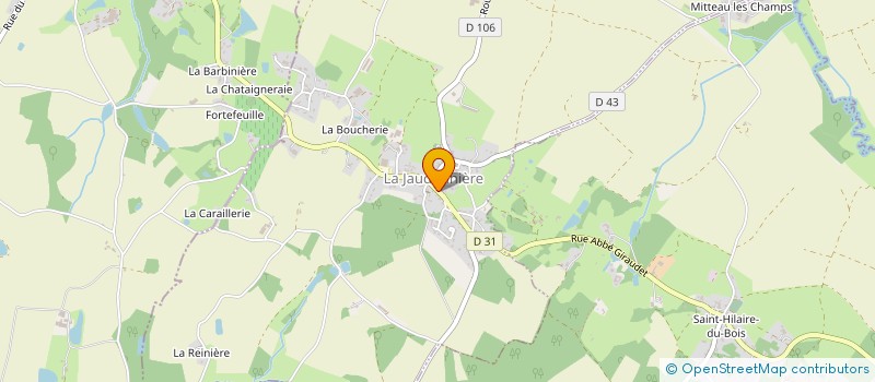 localisation de l'entreprise MONSIEUR MARTIAL GUINAUDEAU  LA JAUDONNIERE