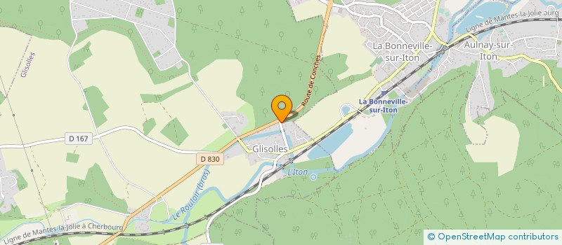 localisation de l'entreprise MONSIEUR MARTIAL-HENRI GRIS  LA CROISILLE