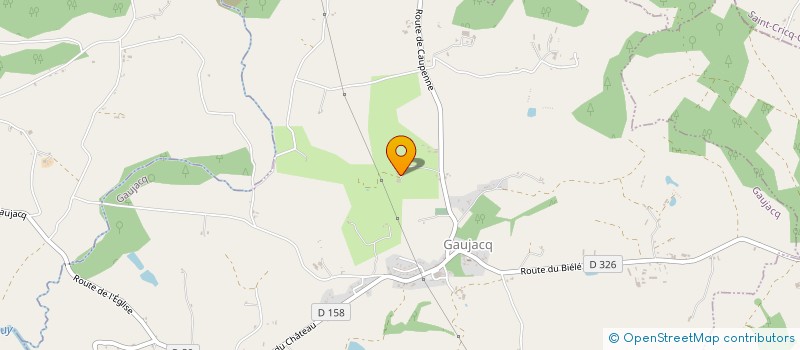 localisation de l'entreprise MONSIEUR MARTIAL LAGOURGUE  GAUJACQ